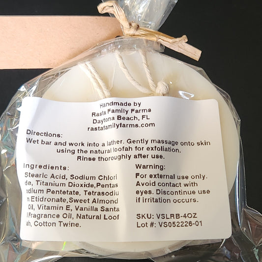 Vanilla Santal Loofah Rope Bar