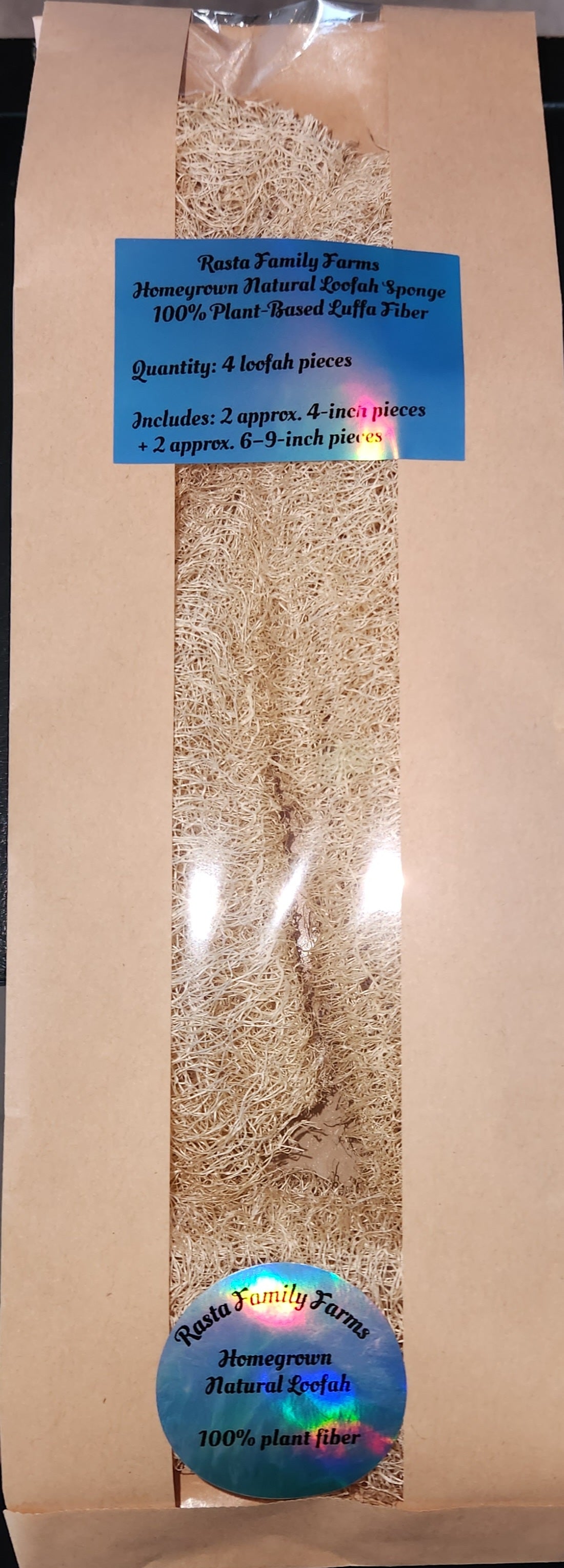 🌿 Natural Homegrown Loofah Sponge